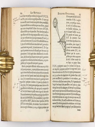Discours de la méthode pour bien conduire sa raison, & chercher la verité dans les sciences. Plus la dioptrique. Et les météores. Qui sont des essais de cete Methode. Jouxte la copie imprimée à Leyde.