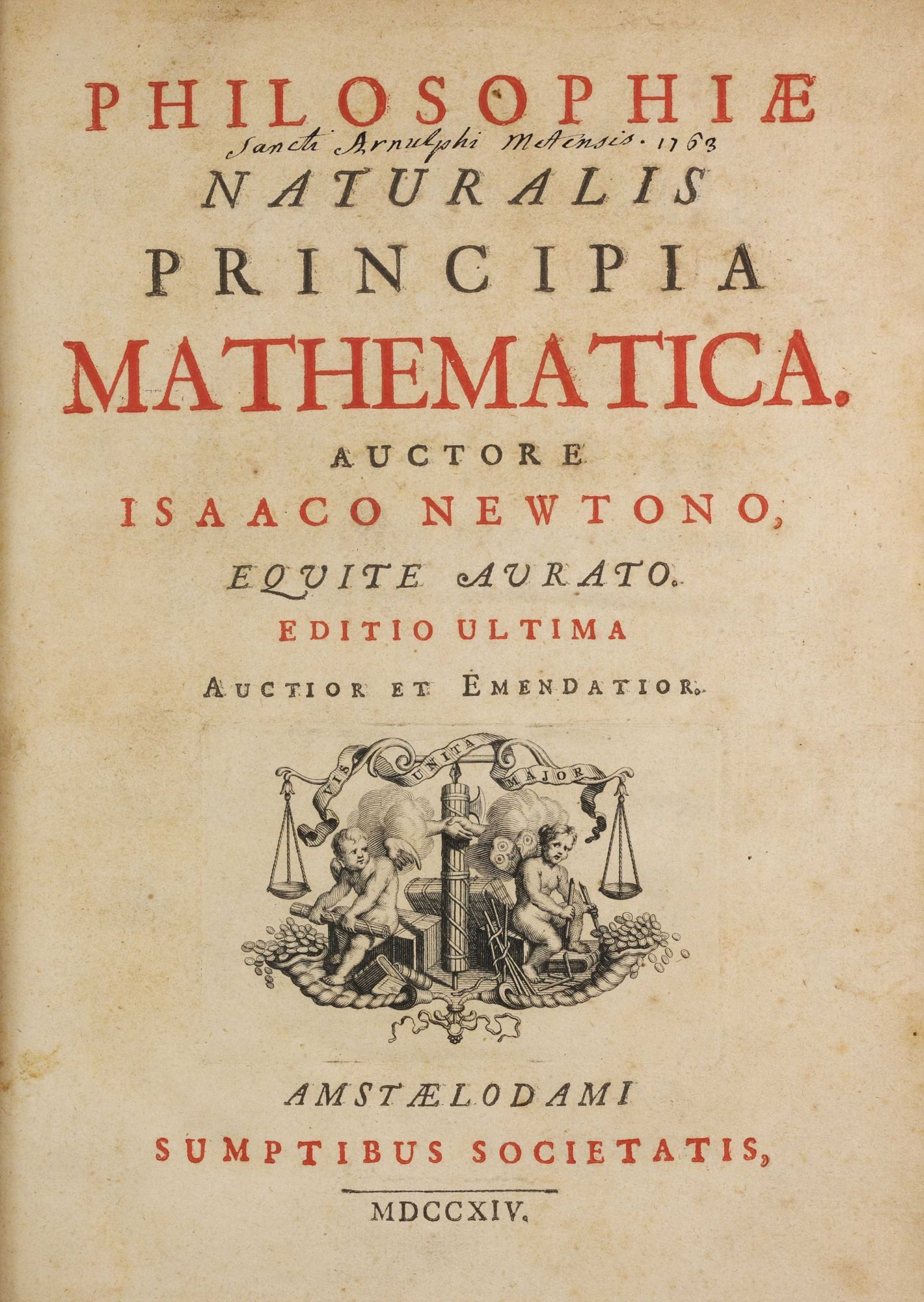 Philosophiae Naturalis Principia Mathematica | Isaac NEWTON | 2nd Edition