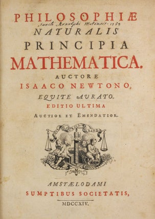 Item #003898 Philosophiae Naturalis Principia Mathematica. Isaac NEWTON