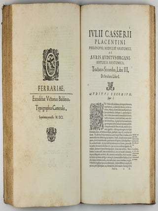 De Vocis Auditusque Organis Historia Anatomica. Tractatibus Duobus Explicata ac Variis Iconibus Aere Excusis Illustrata.