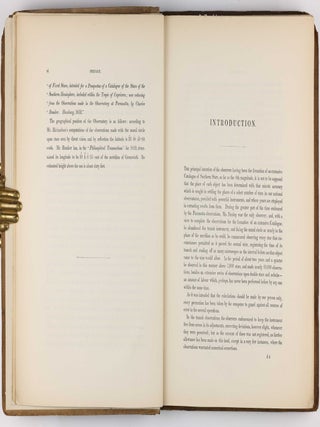 A catalogue of 7385 stars, chiefly in the Southern Hemisphere, prepared from observations made in the years 1822, 1823, 1824, 1825 and 1826, at the observatory at Paramatta, New South Wales, founded by Lieutenant-General Sir Thomas Makdougall Brisbane.
