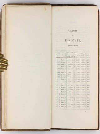 A catalogue of 7385 stars, chiefly in the Southern Hemisphere, prepared from observations made in the years 1822, 1823, 1824, 1825 and 1826, at the observatory at Paramatta, New South Wales, founded by Lieutenant-General Sir Thomas Makdougall Brisbane.