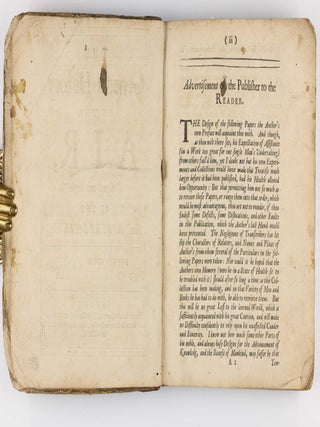 The General History of the Air, designed and begun by the Honble Robert Boyle Esq.