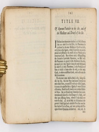 The General History of the Air, designed and begun by the Honble Robert Boyle Esq.
