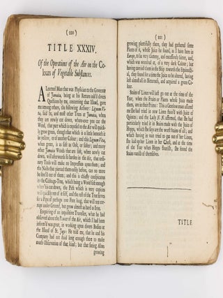 The General History of the Air, designed and begun by the Honble Robert Boyle Esq.