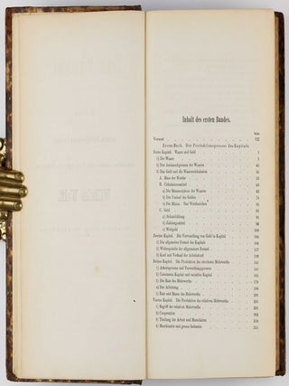 Das Kapital, Kritik der politischen Oekonomie. Vol. 1: Der Produktionsprocess des Kapitals.