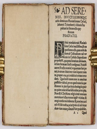 Liber octo questionum, quas illi dissoluendas proposuit Maximilianus Caesar.