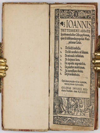 Liber octo questionum, quas illi dissoluendas proposuit Maximilianus Caesar.