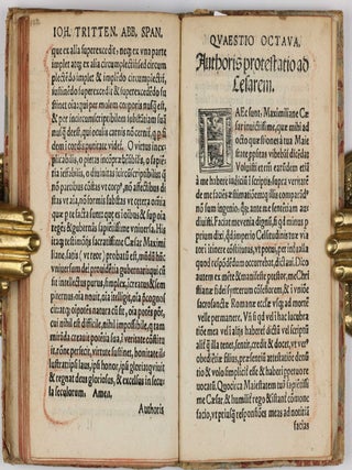 Liber octo questionum, quas illi dissoluendas proposuit Maximilianus Caesar.