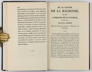 De la nature de la richesse et de l'origine de la valeur.