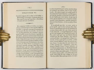 De la nature de la richesse et de l'origine de la valeur.
