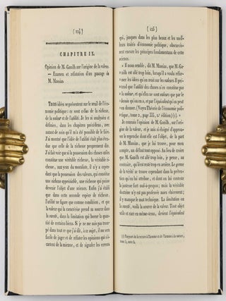 De la nature de la richesse et de l'origine de la valeur.