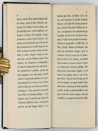 De la nature de la richesse et de l'origine de la valeur.