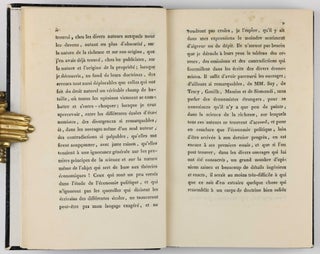 De la nature de la richesse et de l'origine de la valeur.