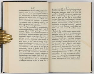 De la nature de la richesse et de l'origine de la valeur.