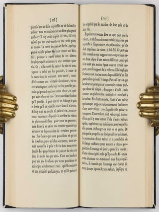De la nature de la richesse et de l'origine de la valeur.
