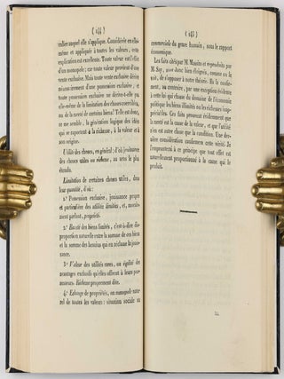 De la nature de la richesse et de l'origine de la valeur.