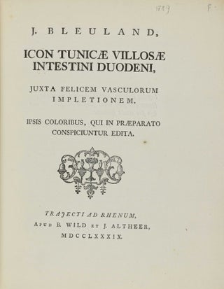 Item #003970 Icon tunicae villosae intestini duodone, justa felicem vasculorum impletionem. Jan...