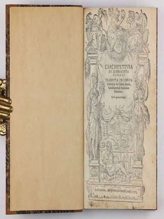 L'architettura di Leon Batista Alberti tradotta in lingua fiorentina da Cosimo Bartoli gentilhuomo, & academico fiorentino. Con la aggiunta de' disegni.