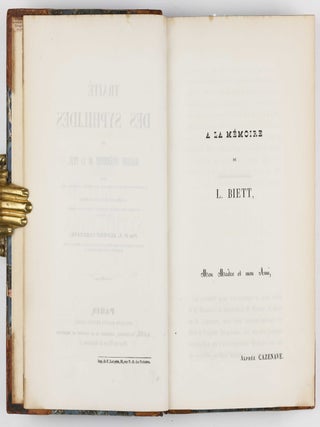 Traité des syphilides ou maladies vénériennes de la peau, precedee de considerations sur la syphilis, son origine, sa nature etc.