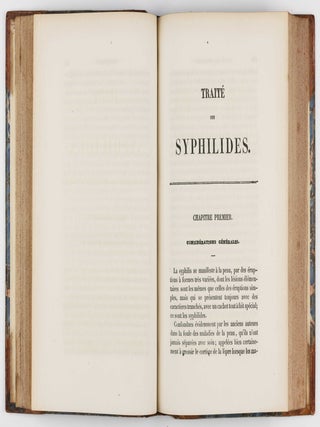 Traité des syphilides ou maladies vénériennes de la peau, precedee de considerations sur la syphilis, son origine, sa nature etc.