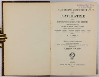 Über eine eigenartige Erkrankung der Hirnrinde. In: Allgemeine Zeitschrift für Psychiatrie und physisch-gerichtliche Medizin, Vol. 64, No 1, pp. 146-148.