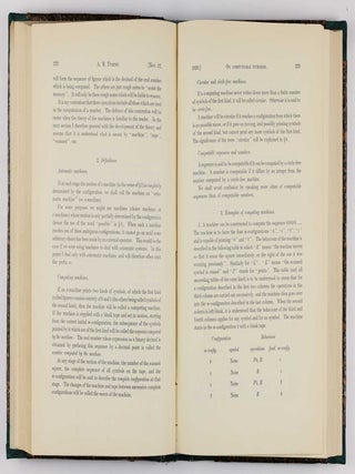 On computable numbers, with an application to the Entscheidungsproblem. In: Proceedings of the London Mathematical Society, 2nd series, vol. 42, pp. 230-265.