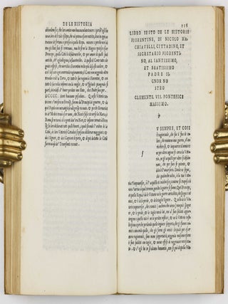 Historie di Nicolo Machiavegli cittadino, et segretario Fiorentino, al santissimo et beatissimo padre signor nostro Clemente Settimo Pontefice Massimo...