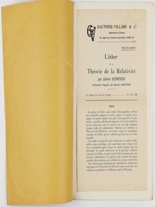 Das Prinzip der Relativität und die Grundgleichungen der Mechanik. Offprint from: Verhandlungen der Deutschen Physikalischen Gesellschaft (K.Scheel, editor), 1906, vol. 8, no. 7, pp. 136-141.