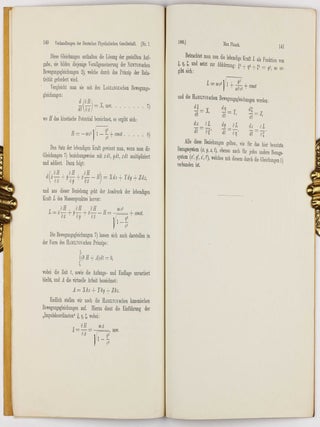 Das Prinzip der Relativität und die Grundgleichungen der Mechanik. Offprint from: Verhandlungen der Deutschen Physikalischen Gesellschaft (K.Scheel, editor), 1906, vol. 8, no. 7, pp. 136-141.