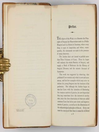 Surgical Observations, being a Quarterly Report of Cases in Surgery, treated in the Middlesex Hospital, in the cancer establishment, and in private practice: embracing an account of the anatomical and pathological researches in the School of Windmill Street.