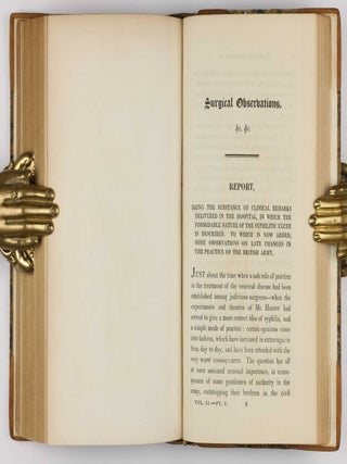 Surgical Observations, being a Quarterly Report of Cases in Surgery, treated in the Middlesex Hospital, in the cancer establishment, and in private practice: embracing an account of the anatomical and pathological researches in the School of Windmill Street.