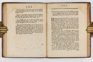 Physico-Mechanical Experiments on Various Subjects. Containing an Account of several Surprizing Phenomena touching Light and Electricity.