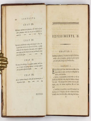 Experiments and observations made with a view to point out the errors of the present received theory of electricity: and which tend in their progress to establish a new system, on principles more conformable to the simple operations of nature.