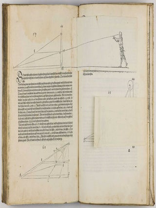 Underweysung der messung, mit dem Zirckel un richtscheyt in Linien ebnen unnd gantzen corporen. / Instrument Buch.