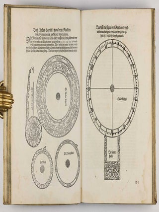 Underweysung der messung, mit dem Zirckel un richtscheyt in Linien ebnen unnd gantzen corporen. / Instrument Buch.