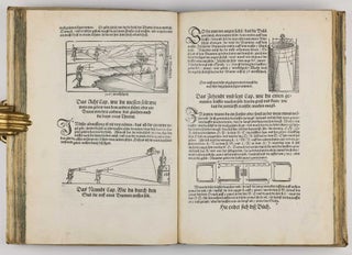 Underweysung der messung, mit dem Zirckel un richtscheyt in Linien ebnen unnd gantzen corporen. / Instrument Buch.