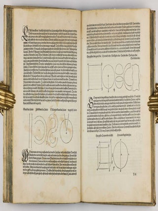 Underweysung der messung, mit dem Zirckel un richtscheyt in Linien ebnen unnd gantzen corporen. / Instrument Buch.