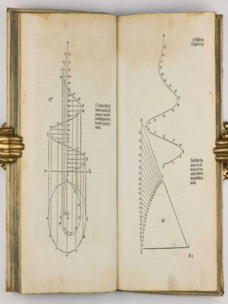 Underweysung der messung, mit dem Zirckel un richtscheyt in Linien ebnen unnd gantzen corporen. / Instrument Buch.