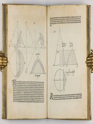 Underweysung der messung, mit dem Zirckel un richtscheyt in Linien ebnen unnd gantzen corporen. / Instrument Buch.