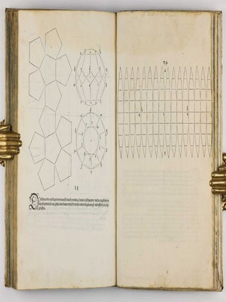 Underweysung der messung, mit dem Zirckel un richtscheyt in Linien ebnen unnd gantzen corporen. / Instrument Buch.