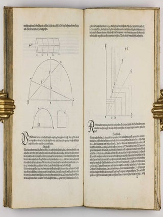 Underweysung der messung, mit dem Zirckel un richtscheyt in Linien ebnen unnd gantzen corporen. / Instrument Buch.