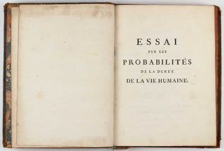 Essai sur les Probabilités de la Durée de la Vie Humaine.